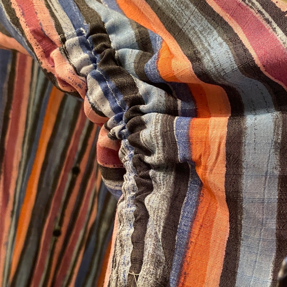 Colorful Striped Button-Up Shirt - Picture 2 of 6
